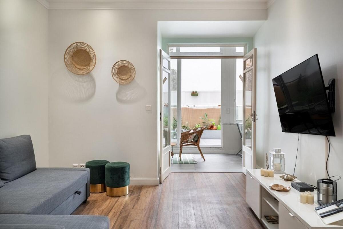 T2 With Ac And Patio Near Av Da Liberdade Appartement
